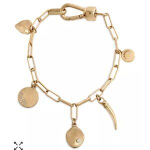 AllSaints Link Charm Bracelet